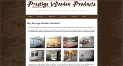 Desktop Screenshot of prestigewoodenproducts.com